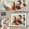 Large Digital Photo Frame 19-inch Photo Frame - Dual WiFi Picture Frame Wall Mountable, Light Sensor, 64GB Full Function, Easy Setup to Share Photos or Videos Instantly via App