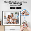 Large Digital Photo Frame 19-inch Photo Frame - Dual WiFi Picture Frame Wall Mountable, Light Sensor, 64GB Full Function, Easy Setup to Share Photos or Videos Instantly via App