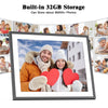 Large Digital Photo Frame 19-inch Photo Frame - Dual WiFi Picture Frame Wall Mountable, Light Sensor, 64GB Full Function, Easy Setup to Share Photos or Videos Instantly via App