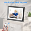 Large Digital Photo Frame 19-inch Photo Frame - Dual WiFi Picture Frame Wall Mountable, Light Sensor, 64GB Full Function, Easy Setup to Share Photos or Videos Instantly via App