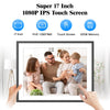 Large Digital Photo Frame 19-inch Photo Frame - Dual WiFi Picture Frame Wall Mountable, Light Sensor, 64GB Full Function, Easy Setup to Share Photos or Videos Instantly via App