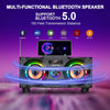60W Portable Bluetooth Speaker with Subwoofer heavy Bass, Wireless Speakers Bluetooth 5.0, Support FM Radio, MP3 Player, EQ,LED Colorful Lights, Loud Outdoor Stereo Speaker for Home, Party, Travel
